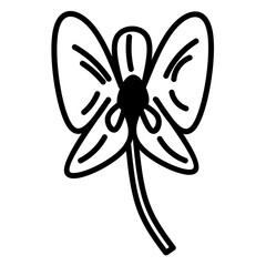 Orchid flower Icon 