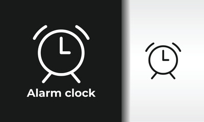 Alarm Clock Vector, Icon Or Logo Sign Isolated Symbol Illustration