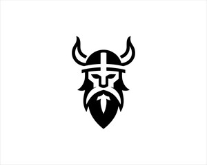Viking Logo Design Vector Template
