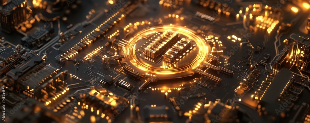 Poster an intelligent quantum computer concept based on the cpu processor and the quantum qubits