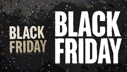 Black Friday Sale with a Cracked, Textured Design, Generative AI