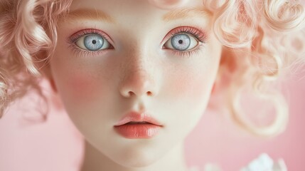 portrait of a pure beautiful woman