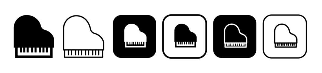 Icons related to piano and music © SUE