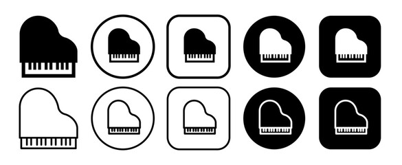 Icons related to piano and music © SUE