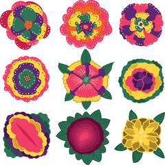 Floral Decoration Set for Element Design