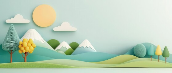 Sustainable branding, eco-friendly campaigns, 3D illustration, green marketing concept