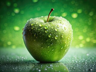 Capture vibrant green apple photos with long exposure for juicy, fresh, and captivating fruit imagery.