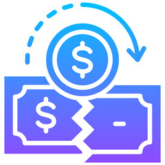 Obraz premium Bankruptcy Icon