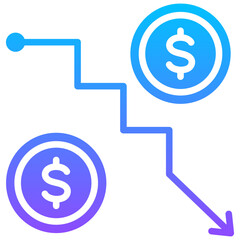 Obraz premium Economic Crisis Icon