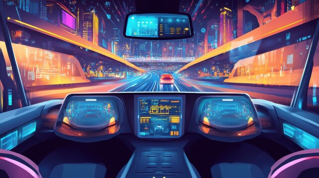 Driverless transport legislation abstract concept vector illustration set. Artificial intelligence regulations, autonomous taxi driving, AI development, future transport system abstract metaphor.
