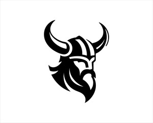 Viking Logo Design Vector Template