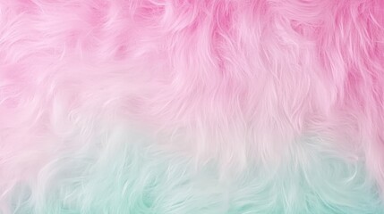 Fototapeta premium Pastel Pink and Mint Faux Fur Texture Background