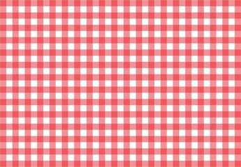 red and white checkered pattern or gingham picnic table cloth. all purpose background. especially for food or meal.