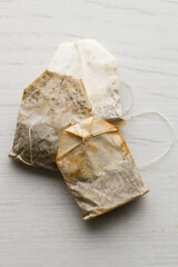 cup of hot tea and tea bag