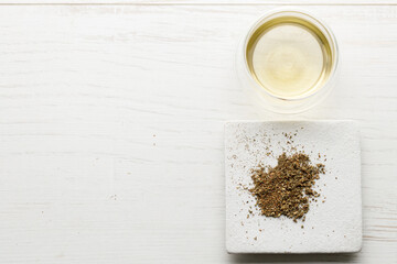 cup of hot tea and tea bag