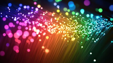 Fototapeta premium Abstract background of fiber technology lights