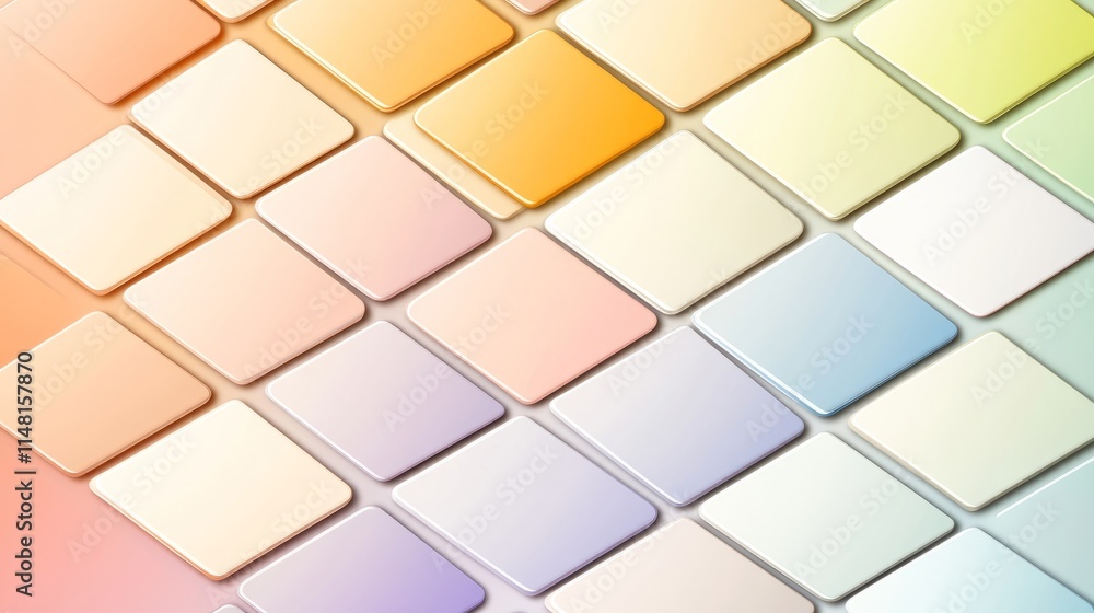 Poster pastel square tile pattern background texture design
