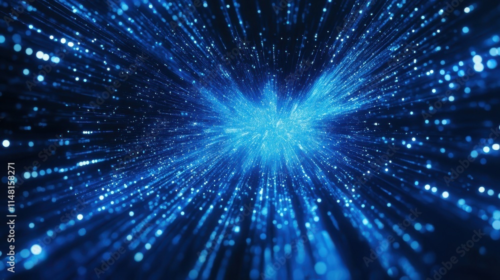 Poster blue binary code abstract background