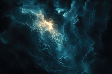 Light in the Dark and Dramatic Storm Clouds