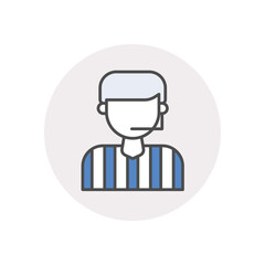 Referee  vector icon stock illustration