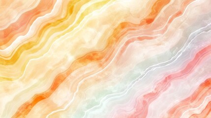 Pastel Wave Abstract Art Swirling Watercolor Hues