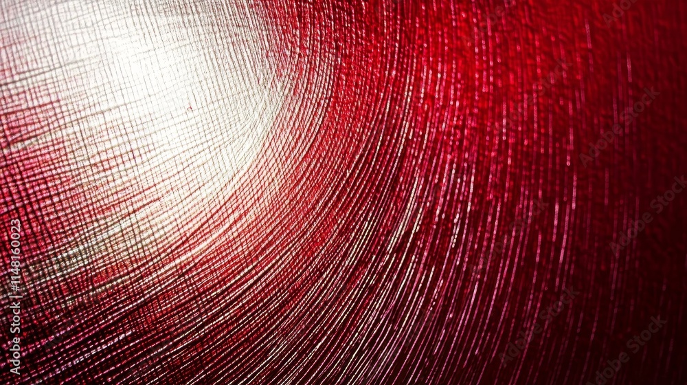 Poster abstract pattern of red and white swirl textures showcasing fine lines and reflections for artistic 