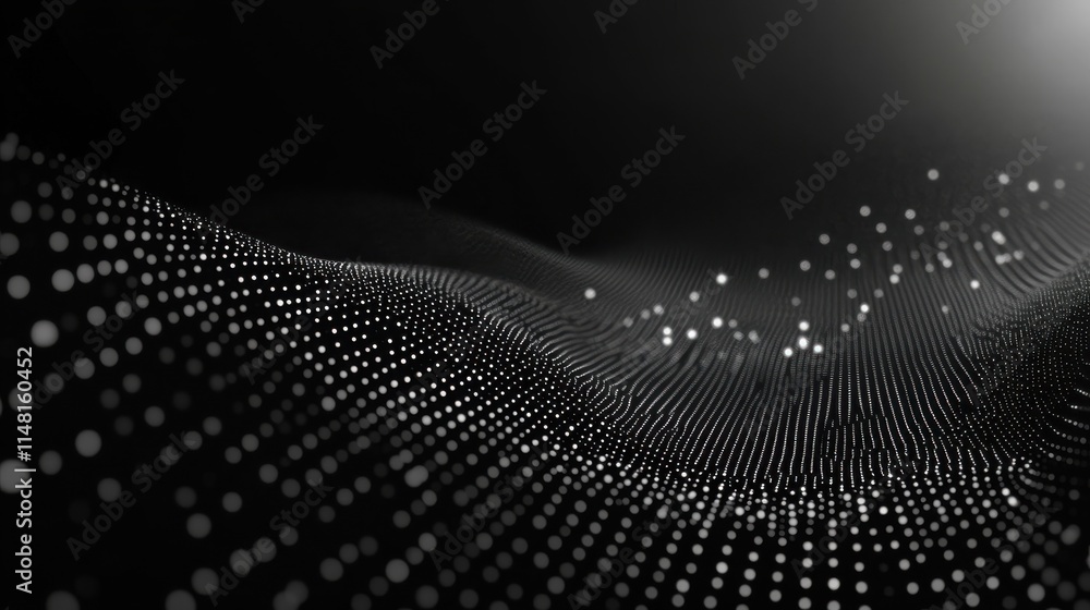 Poster panoramic abstract dot and triangle connection background., the world is connect and smaller concept