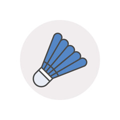 Shuttlecock  vector icon stock illustration
