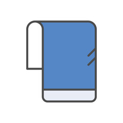 Towel  vector icon stock illustration