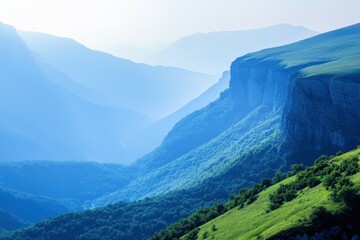 Cross-country skiing woman doing classic nordic cross country skiing in trail tracks in snow covered forest. Beautiful simple AI generated image