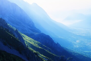A couple enjoying a peaceful cross-country ski adventure through a quiet snow-covered meadow. Beautiful simple AI generated image