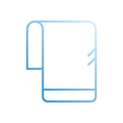 Towel  vector icon stock illustration
