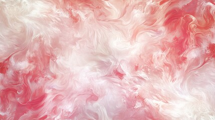 Fototapeta premium Serene Swirls of Pink and White Abstract Art