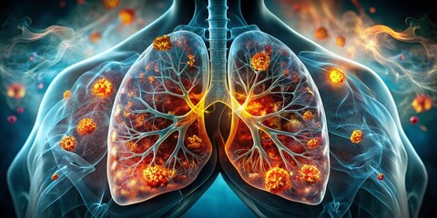 Lung Cancer Awareness: Long Exposure Photography of Diseased Lungs