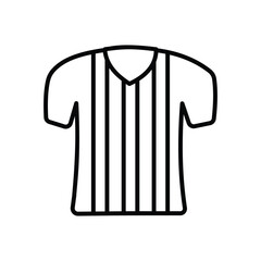 Referee Jersey vector icon stock illustration