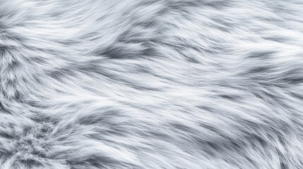 Fototapeta premium Soft Fluffy Light Gray Fur Texture Background