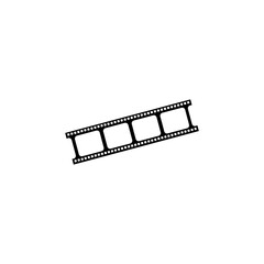 Film strip icon logo. Film strip Cinema icon vector