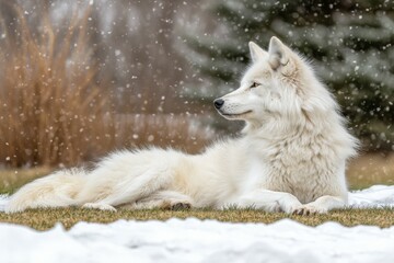 Fototapeta premium A wildebeest mid-run isolated on a transparent background.. Beautiful simple AI generated image