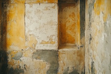 Classic brown concrete backdrop with a rustic wall surface - perfect textures for designing backgrounds. Beautiful simple AI generated image