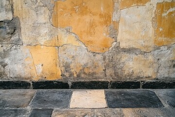 Close-up of Plaster Wall, Arcachon, Gironde, Aquitaine, France. Beautiful simple AI generated image