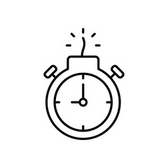 Deadline  vector icon stock illustration