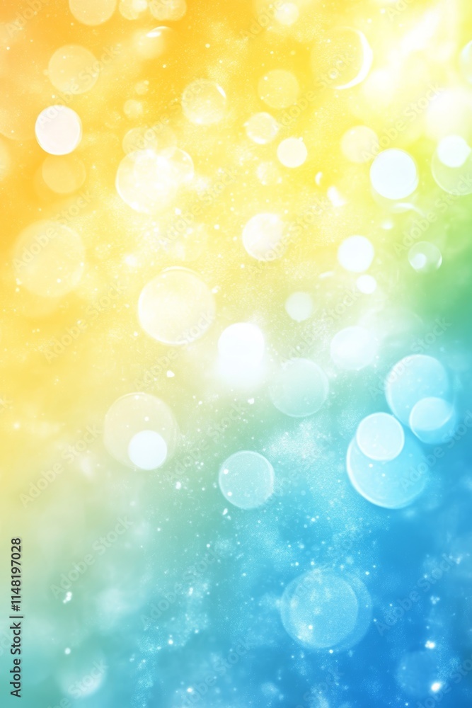 Poster colorful abstract bokeh background with gradient hues, perfect for creative design and artistic proj