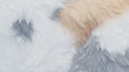 Soft Pastel Fur Texture Abstract Background of Fluffy Hues