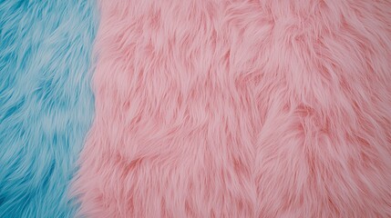 Fototapeta premium Soft Pastel Pink and Blue Fur Texture Background