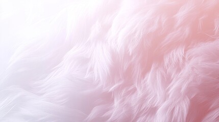 Obraz premium Soft Pastel Pink and White Fur Texture Background