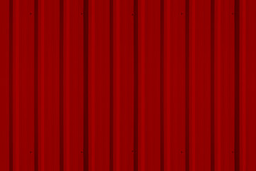 Red metal floor, shiny zinc roof.