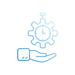 Time Management vector icon stock illustration