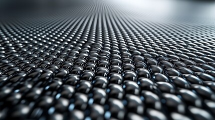 Obraz premium Abstract Dark Grey D Render Shiny Metallic Surface Geometric Pattern Texture Background