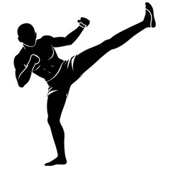 Judo Throw simple flat vector silhouette