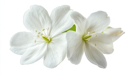 Delicate White Flowers with Soft Petals and Vibrant Green Stems, Perfect for Nature Themes, Backgrounds, and Floral Arrangements in Photography and Design